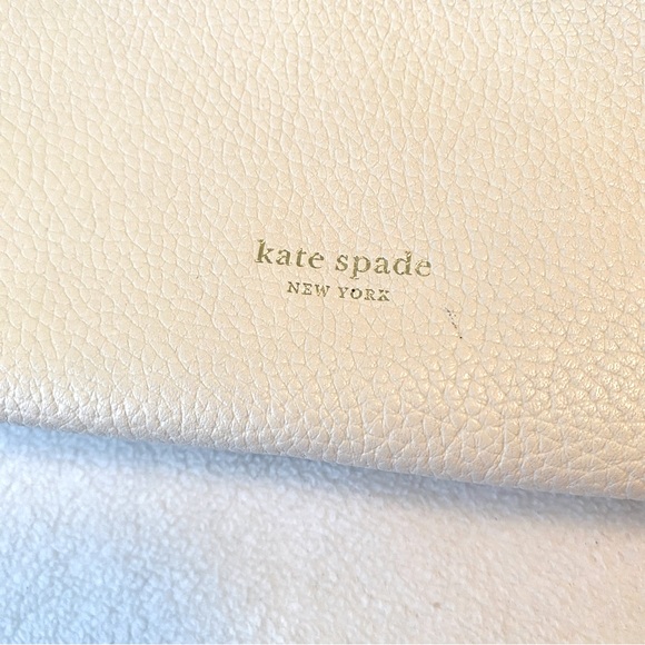 Kate Spade New York Women's Polly Medium Double Gusset Cross Body Bag off White - Picture 9 of 16